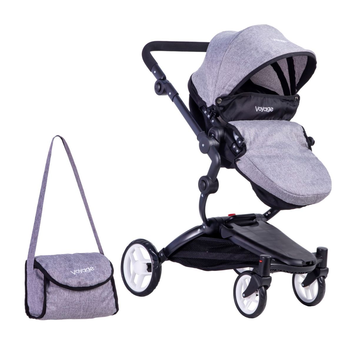 VOYAGE - Coche Muñeca Formato Real Nebula Grey