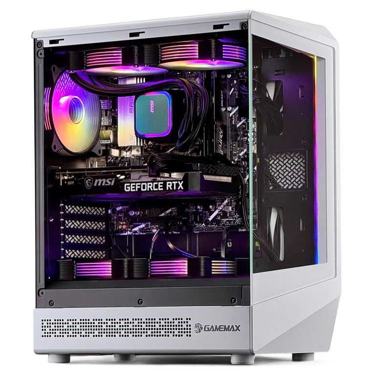 PC GAMER Blanco AMD RYZEN 7 8700 32Gb DDR5 1Tb RTX 5060 WiFi