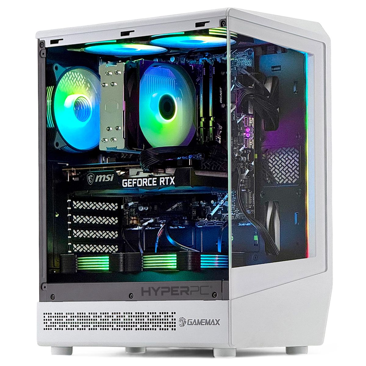 HYPERPC - PC GAMER Blanco INTEL CORE i7 12700 32Gb DDR5 1Tb RTX 5060 WiFi