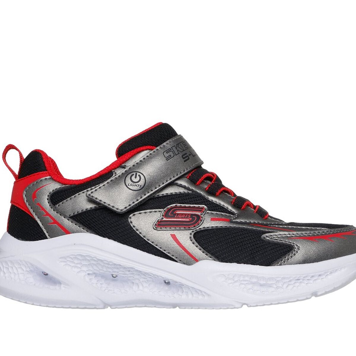 SKECHERS - Zapatillas Niño Skx MeteorLights Glow-Strider Gris Skechers