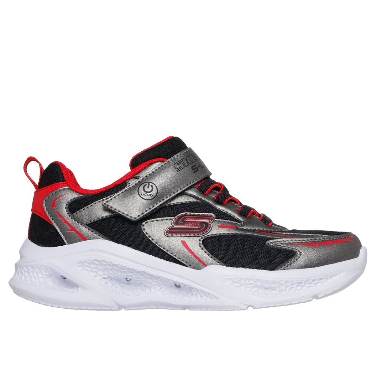 SKECHERS - Zapatillas Niño Skx MeteorLights Glow-Strider Gris Skechers