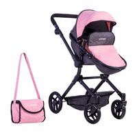 Coche Muñeca Formato Real Elegant Grey Pink