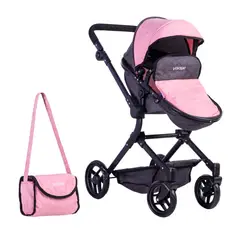 VOYAGE - Coche Muñeca Formato Real Elegant Grey Pink