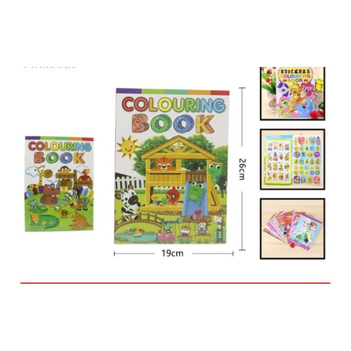 GENERICO - Libro Cuaderno Para Colorear Infantil 26 x 19 Cm