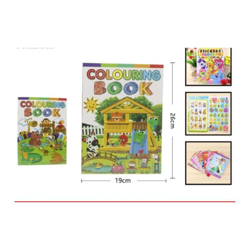 GENERICO - Libro Cuaderno Para Colorear Infantil 26 x 19 Cm