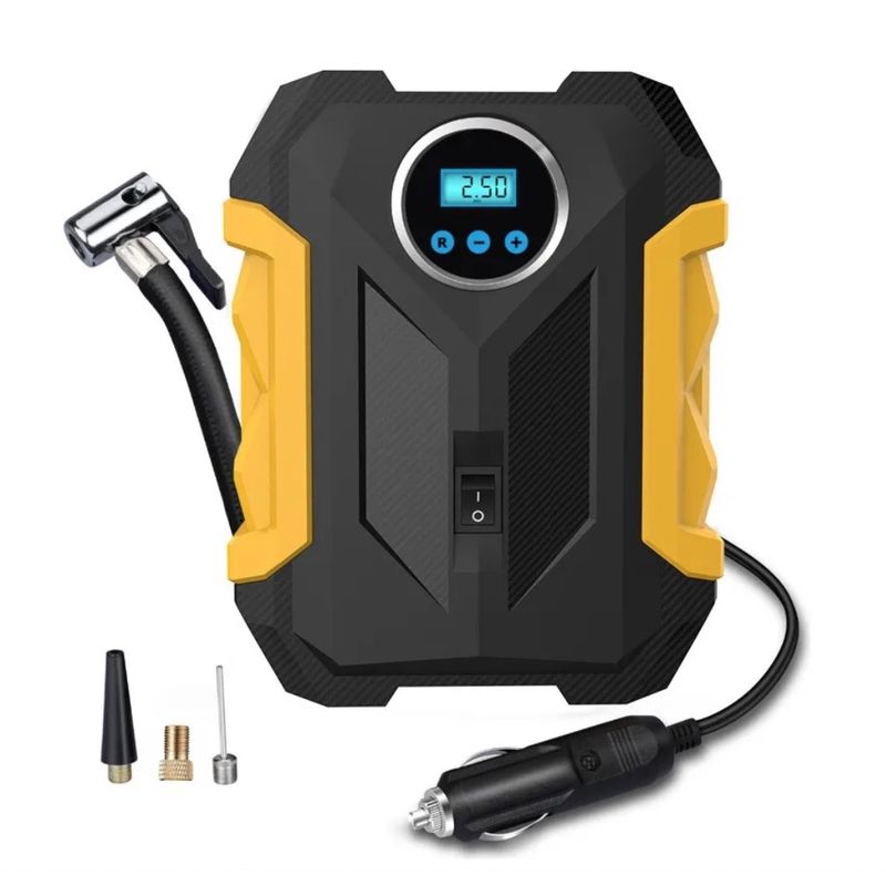ATLAS - Compresor De Aire Portátil Digital 12v Todo Neumático