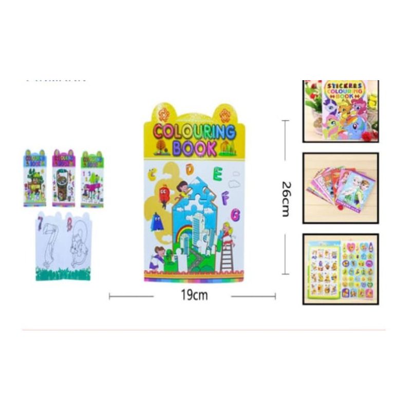 GENERICO - Libro Cuaderno Para Colorear Infantil 26 x 19 Cm