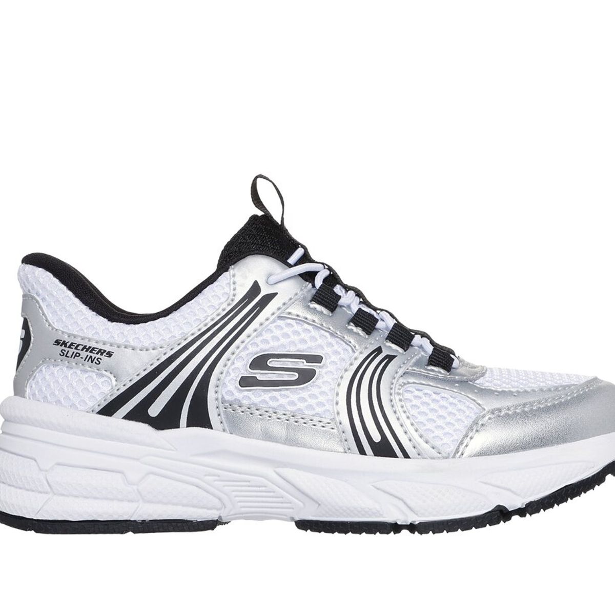 SKECHERS - Zapatillas Niña Slip-ins Retro-Graph Classic Kicks Blanco Skechers