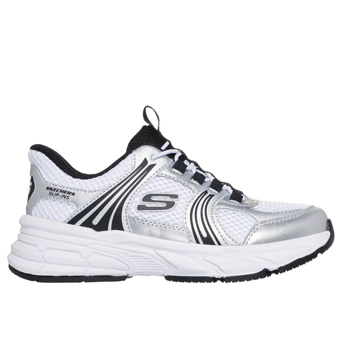 SKECHERS - Zapatillas Niña Slip-ins Retro-Graph Classic Kicks Blanco Skechers