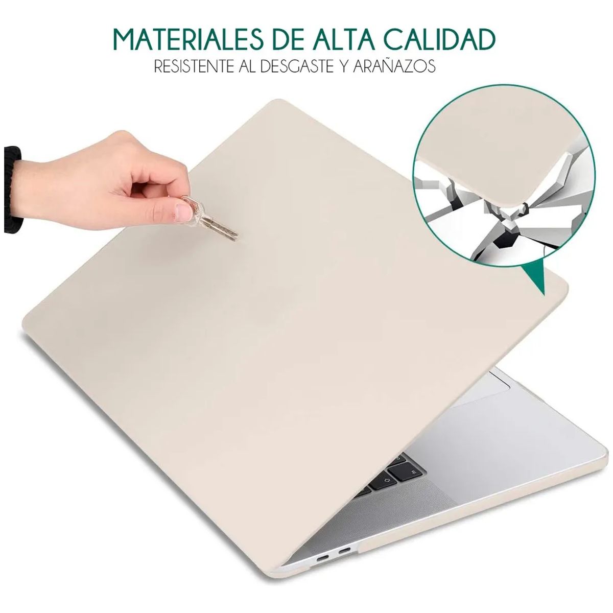 GENERICO - Carcasa Para Macbook Air M1 13.3 Pulgadas, Color Piedra