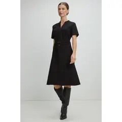 MA GRIFFE - Vestido Largo Mujer Negro Magriffe