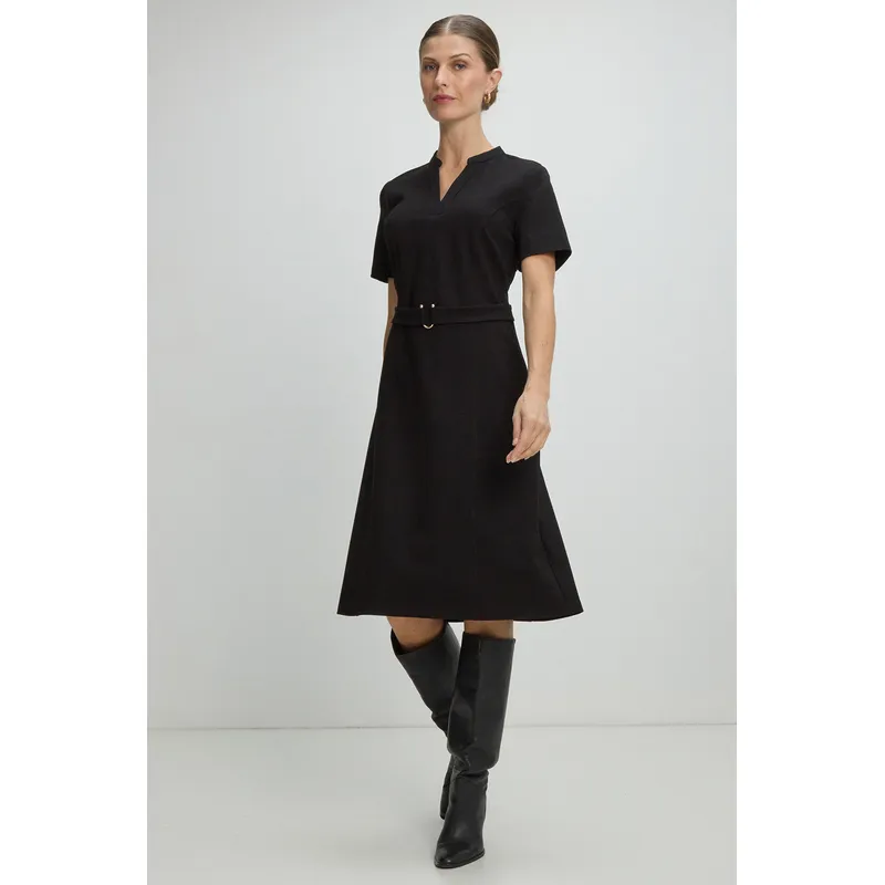 MA GRIFFE - Vestido Largo Mujer Negro Magriffe