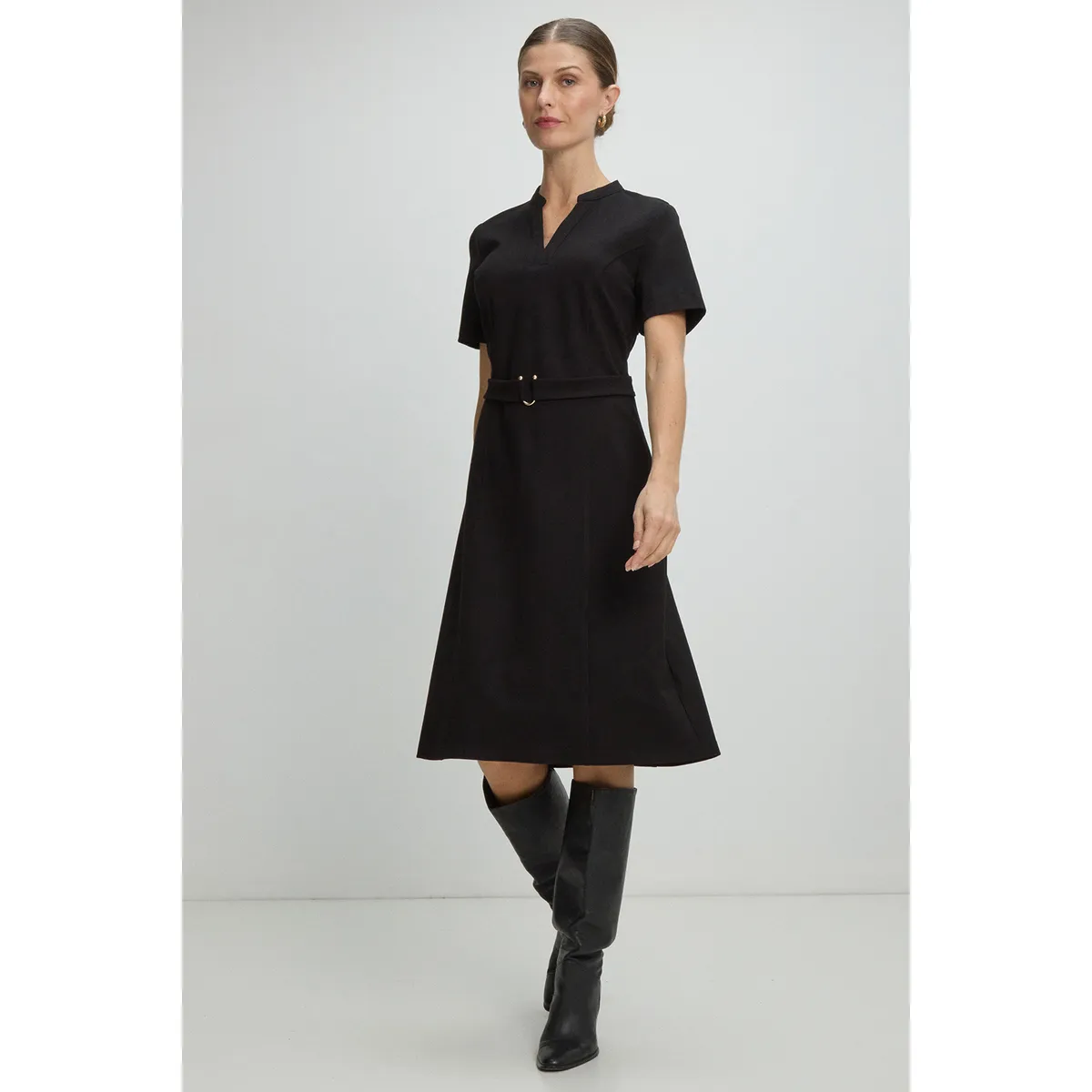 MA GRIFFE - Vestido Largo Mujer Negro Magriffe