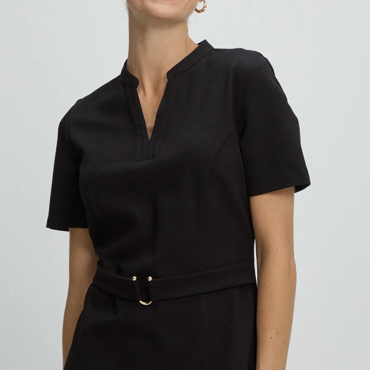 MA GRIFFE - Vestido Largo Mujer Negro Magriffe