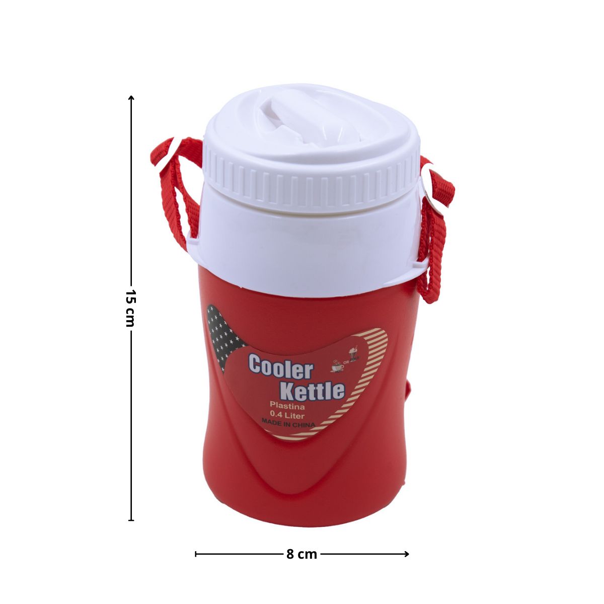 GENERICO - Cooler 0.4 litros rojo