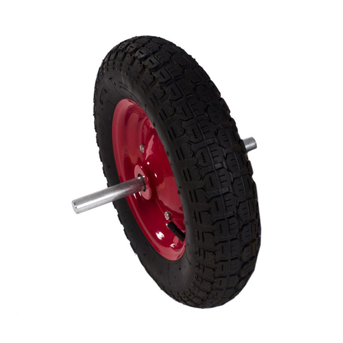 GENERICO - Rueda carretilla con eje 350x8 4 telas 2 Unidades Uro