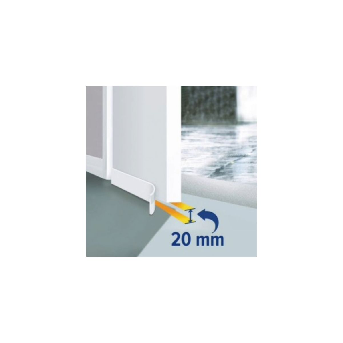 TESA - BURLETE BLANCA 1MT X 38MM TESA