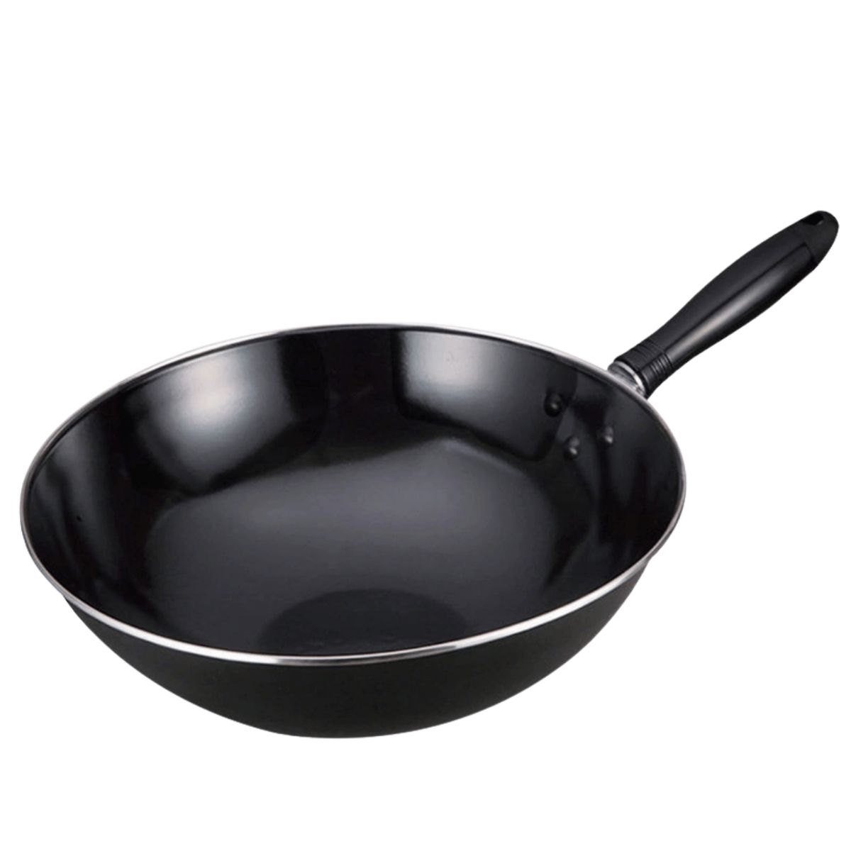 HOMESTAR - Wok Antiadherente con Mango - 32 cm