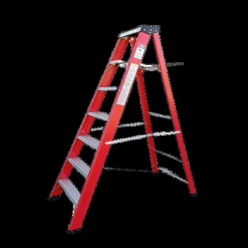 GENERICO - Escalera Fibra de vidrio 6 Peldaños
