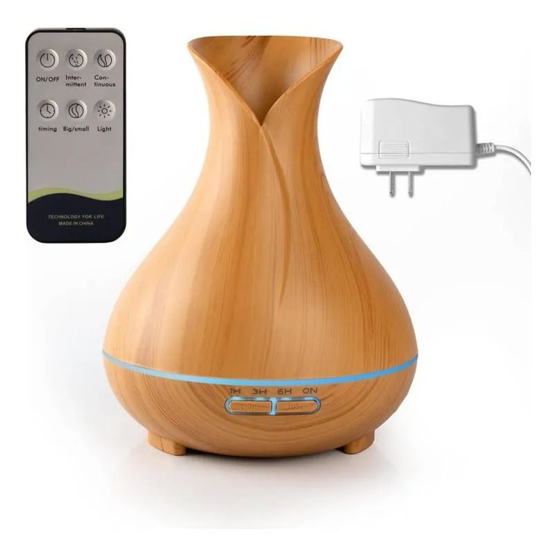 GENERICO - Humidificador Ultrasónico 500ml Con Control Remoto Claro