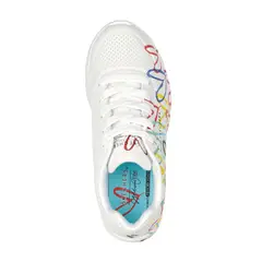 SKECHERS - Zapatillas Niña Uno Lite Spread The Love Blanco