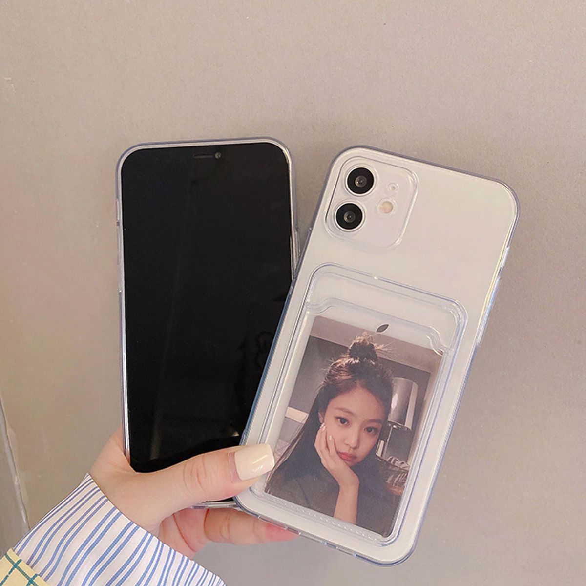 GENERICO - Carcasa Anti Golpes Tarjetero iPhone 11 Transparente