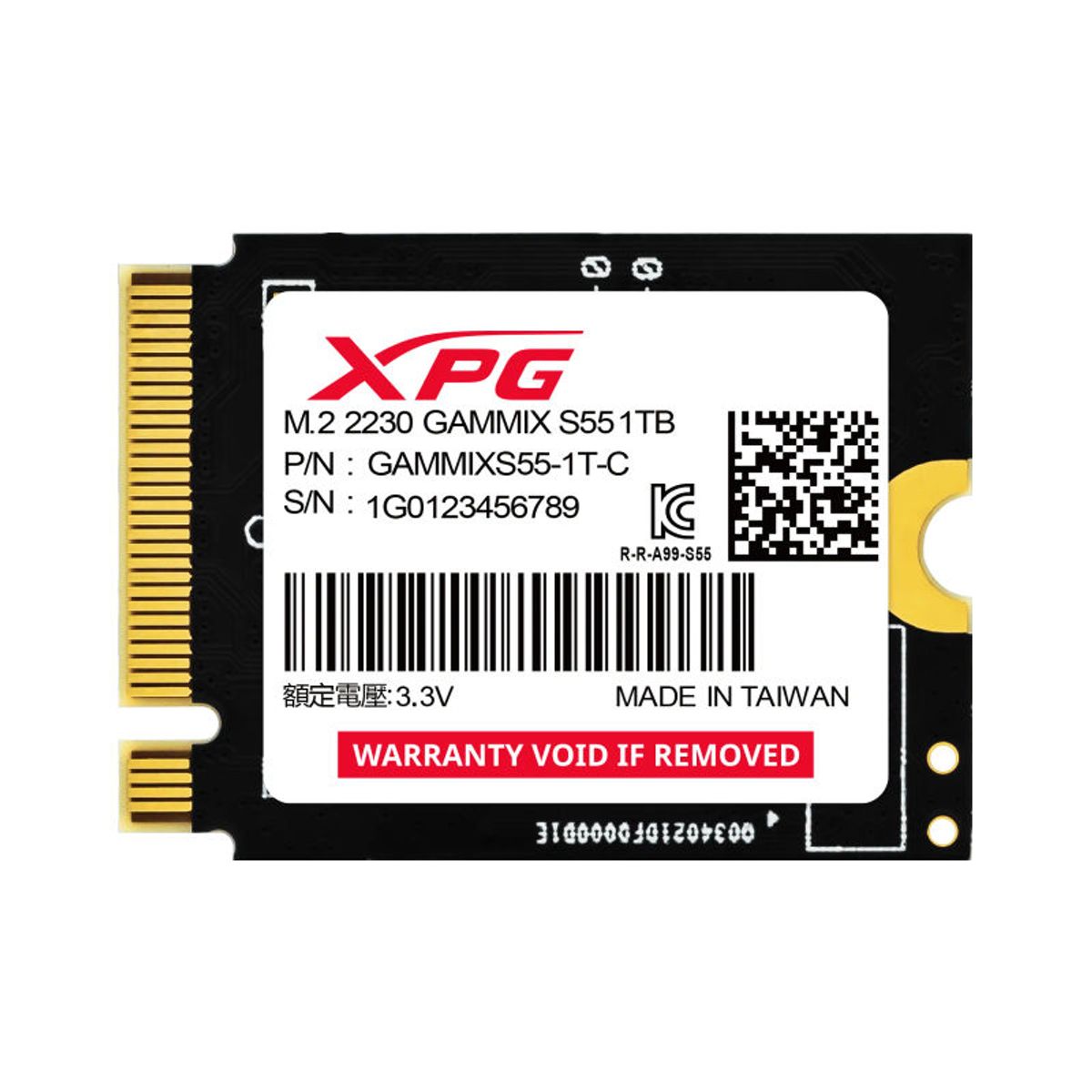 XPG - XPG GAMMIX S55 1TB PCIe Gen4 x4 M2 2230