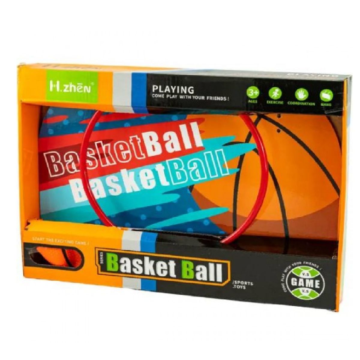 GENERICO - Tablero de Baloncesto con Balon de Basket