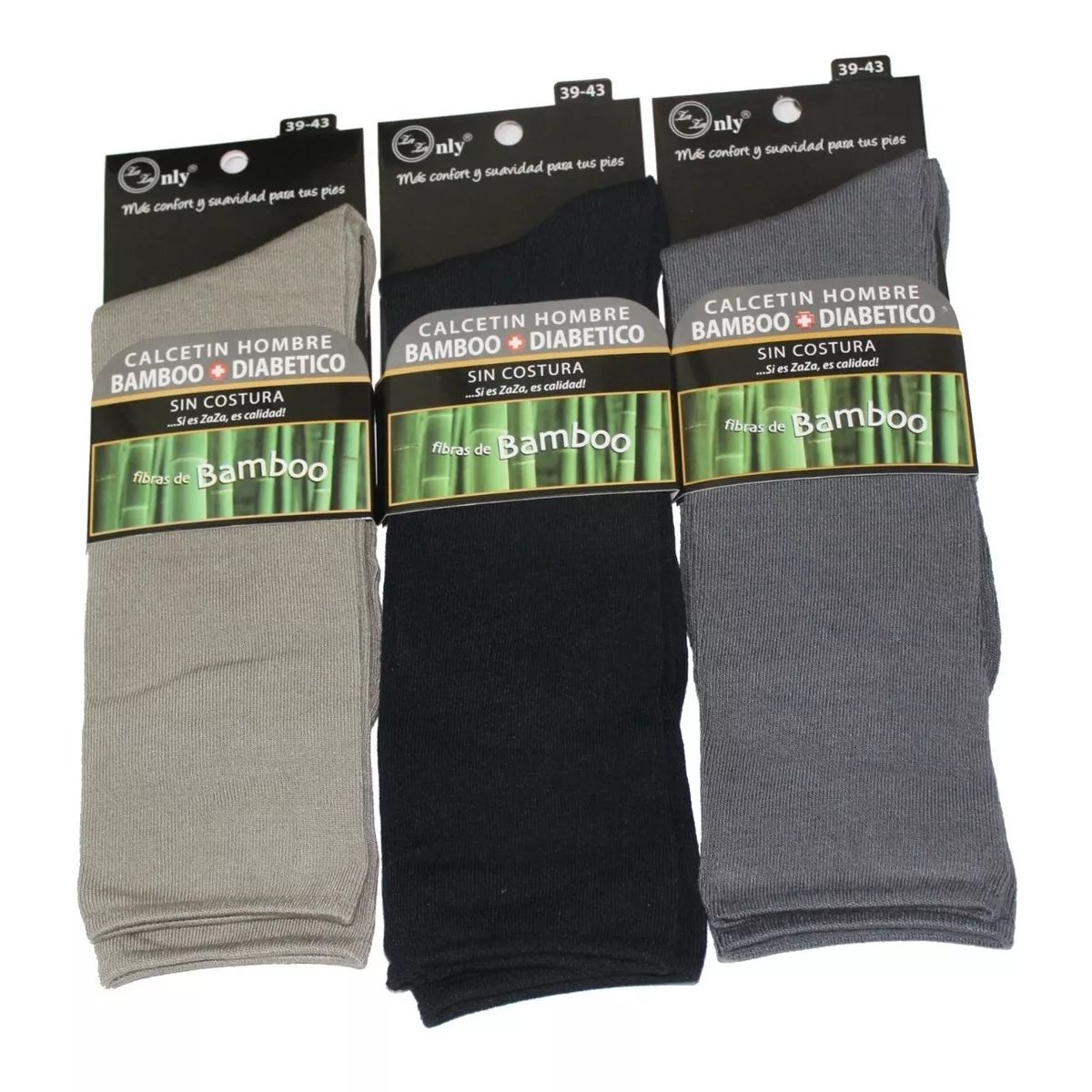 GARSIL - 12 Calcetines De Vestir De Fibra Bambú Sin Costura Diabetes