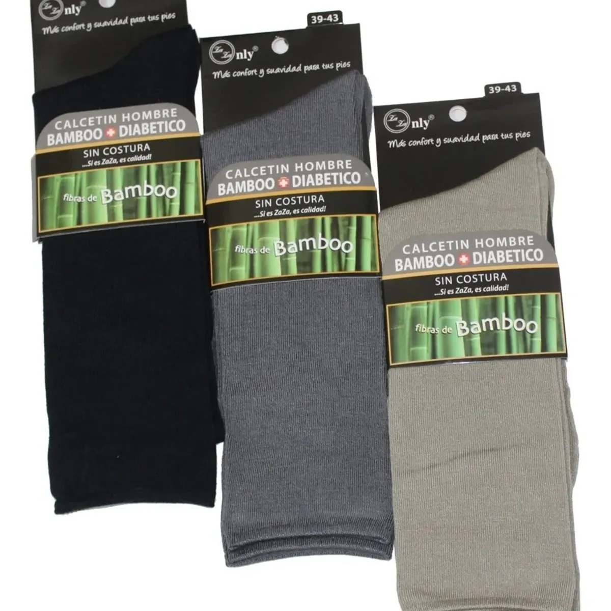 GARSIL - 12 Calcetines De Vestir De Fibra Bambú Sin Costura Diabetes