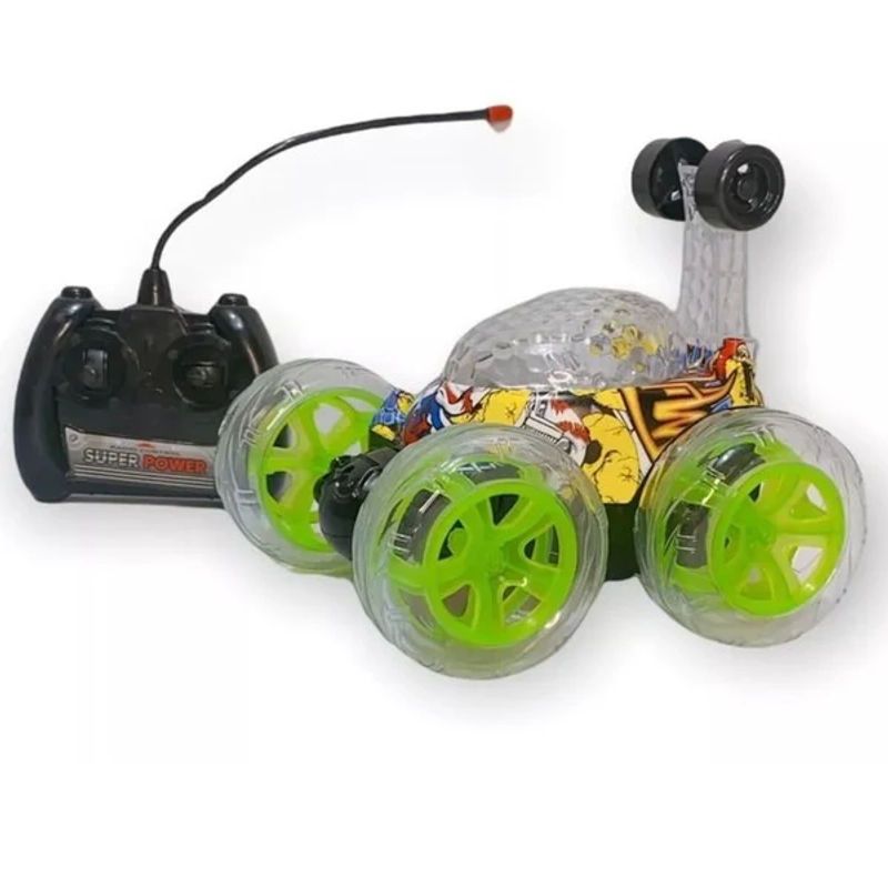 GENERICO - Auto Loco RC Stunt Car 360° con Luces y Sonido