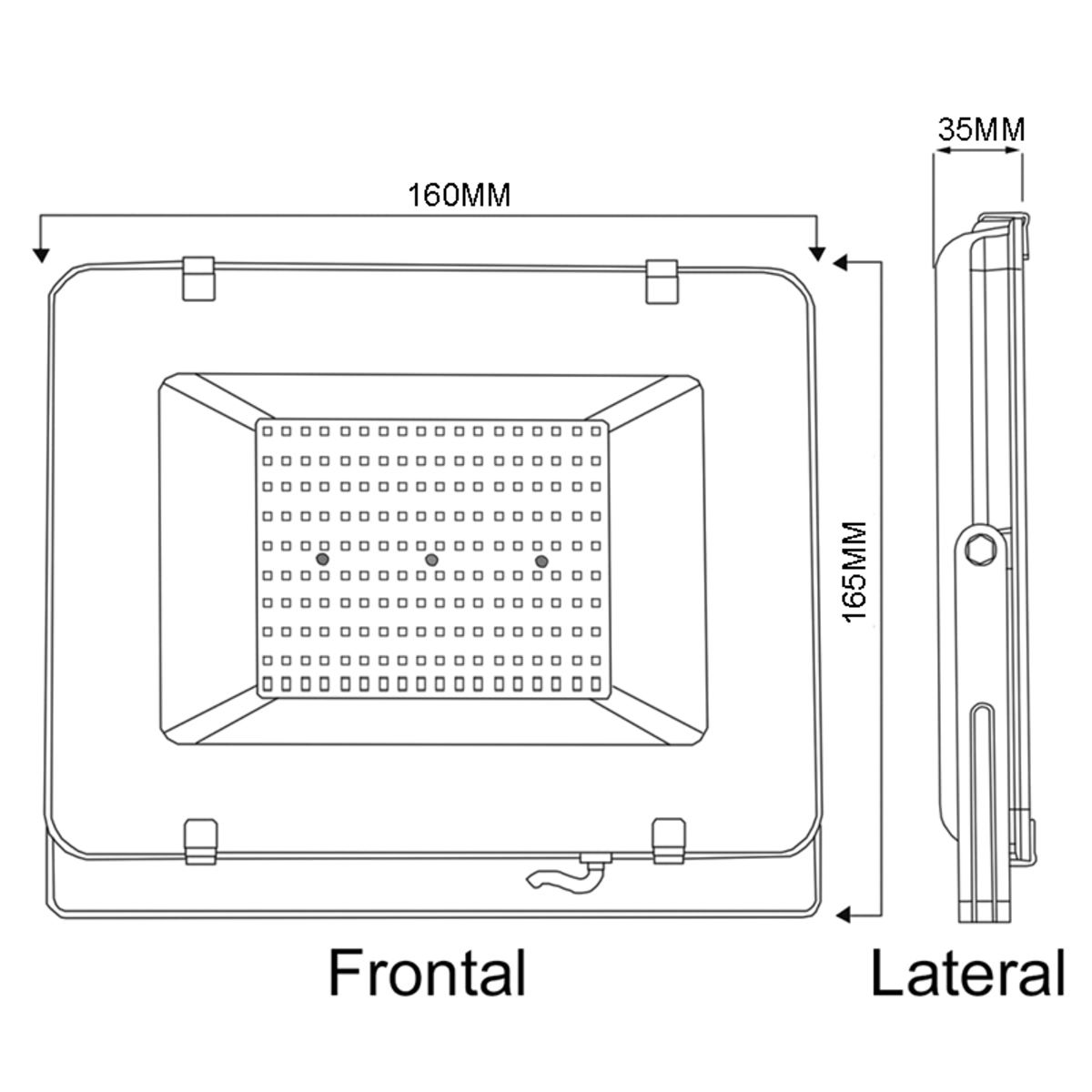 LEMU LUX - Proyector De Area Led 50W Luz Fria