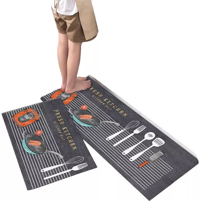GENERICO - Set 2 Alfombras Antideslizantes Cocina Netzo