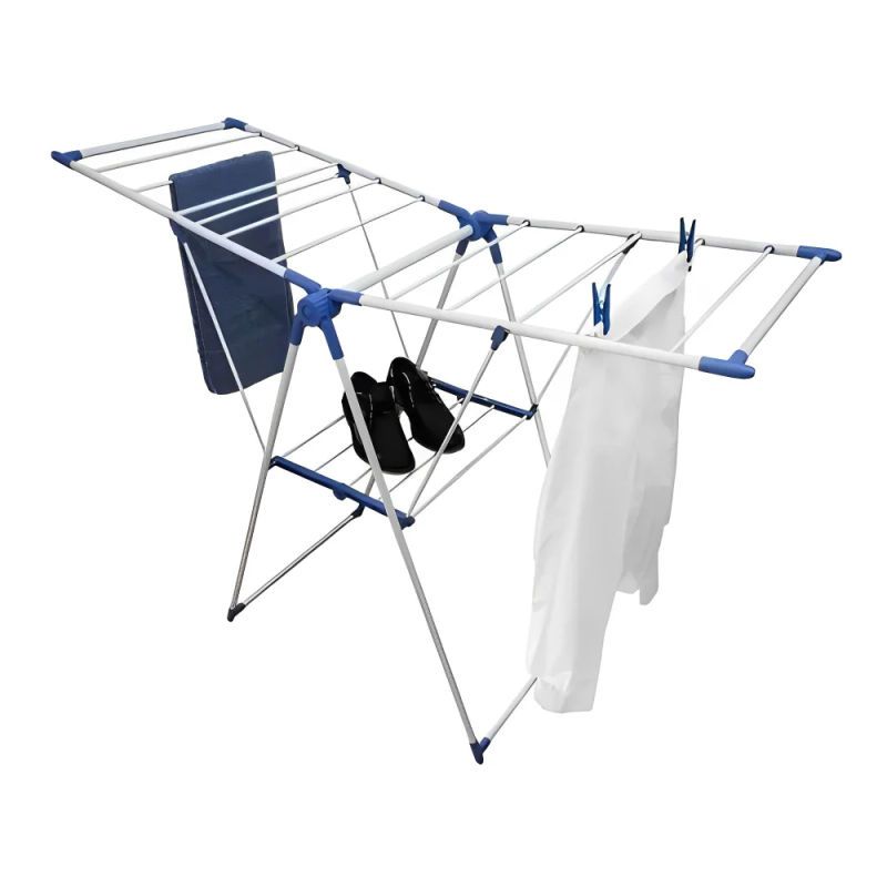 GENERICO - Tendedero Plegable de Ropa 2 Niveles Portátil
