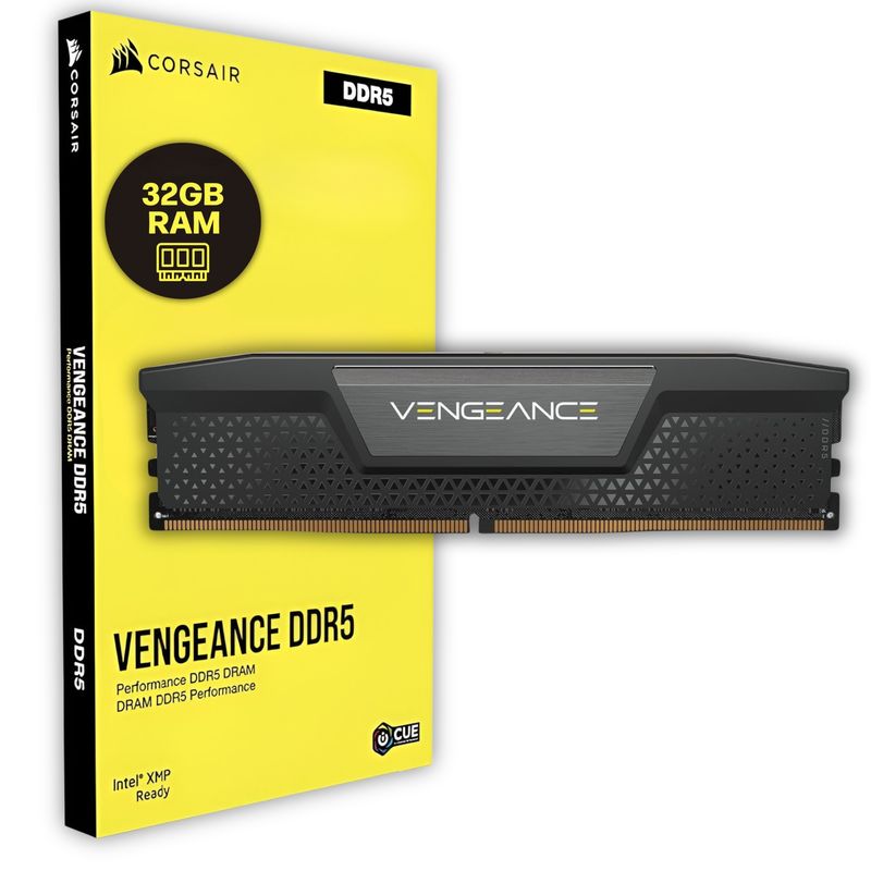CORSAIR - Memoria Ram Corsair Vengeance 32GB DDR5 5200Mhz Performance