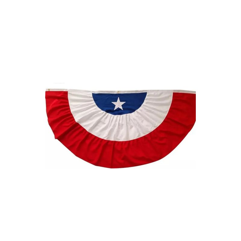 GENERICO - Bandera Chile Escarapela Bordada Extra Grande 228x115cm