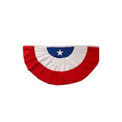 GENERICO - Bandera Chile Escarapela Bordada Extra Grande 228x115cm
