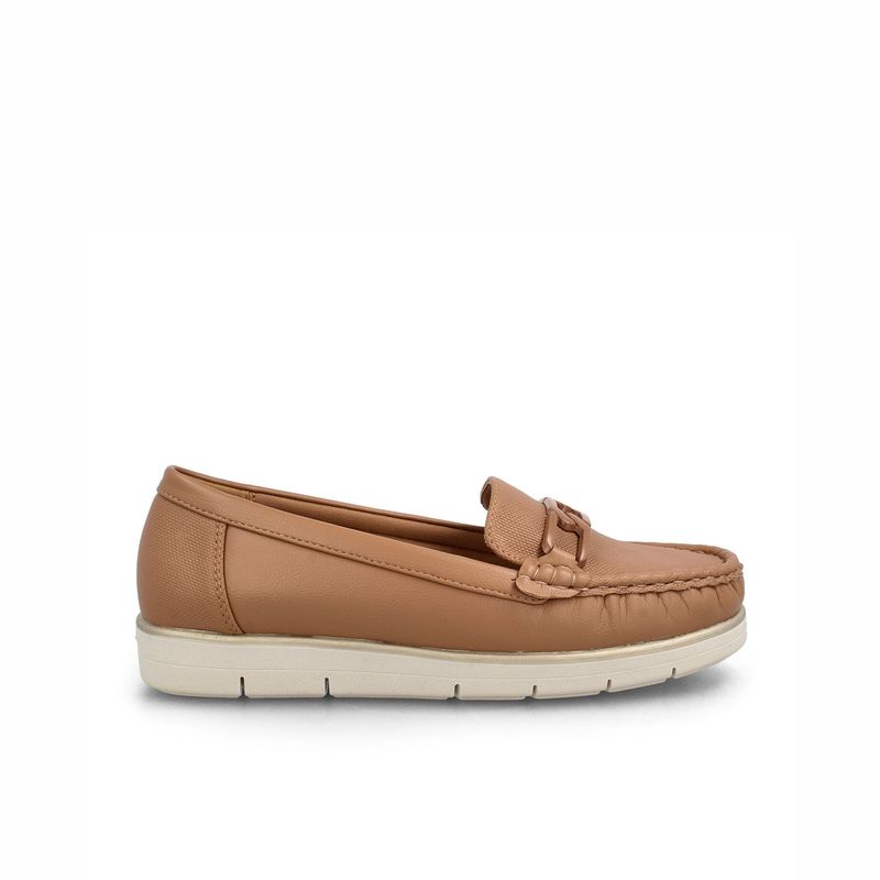 BATA - Mocasin Mujer Bata Flipi Camel