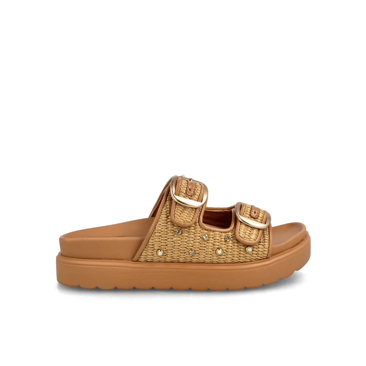 BATA - Sandalia Mujer Bata Barack Beige