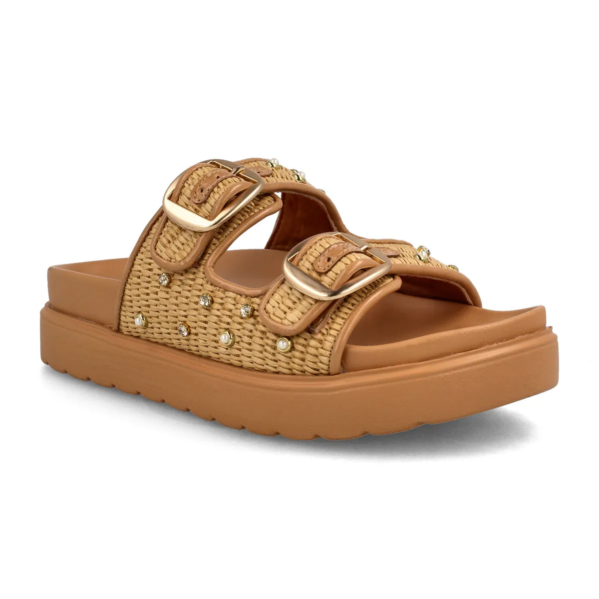 BATA - Sandalia Mujer Bata Barack Beige