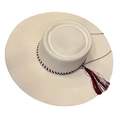 CORRALERO SASTRERIA - Sombrero Huaso Tradicional Chileno de Paño Color Hueso 2040