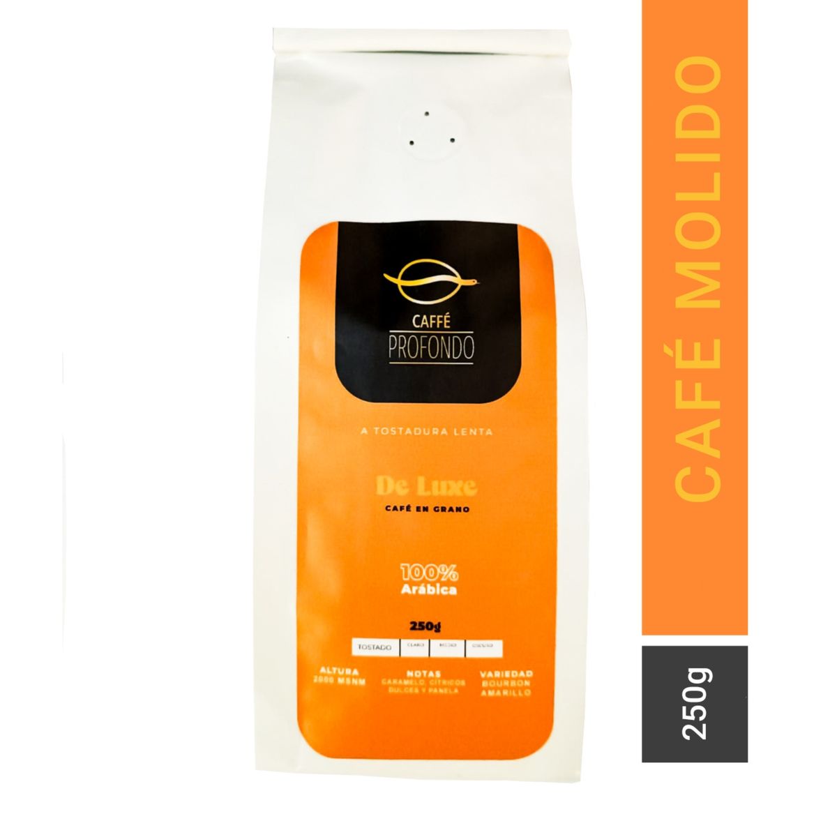 GENERICO - Café Molido De Luxe Bourbon Amarillo 250g  Caffe Profondo
