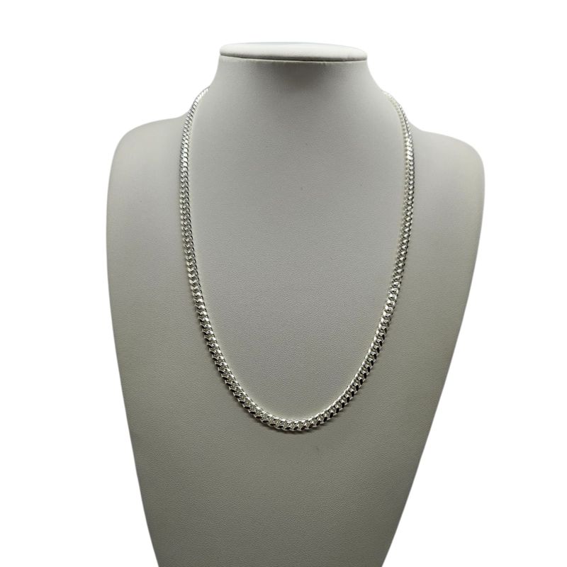 GENERICO - Cadena Cubana Hombre Plata Fina Italiana 925 - 5 Mm
