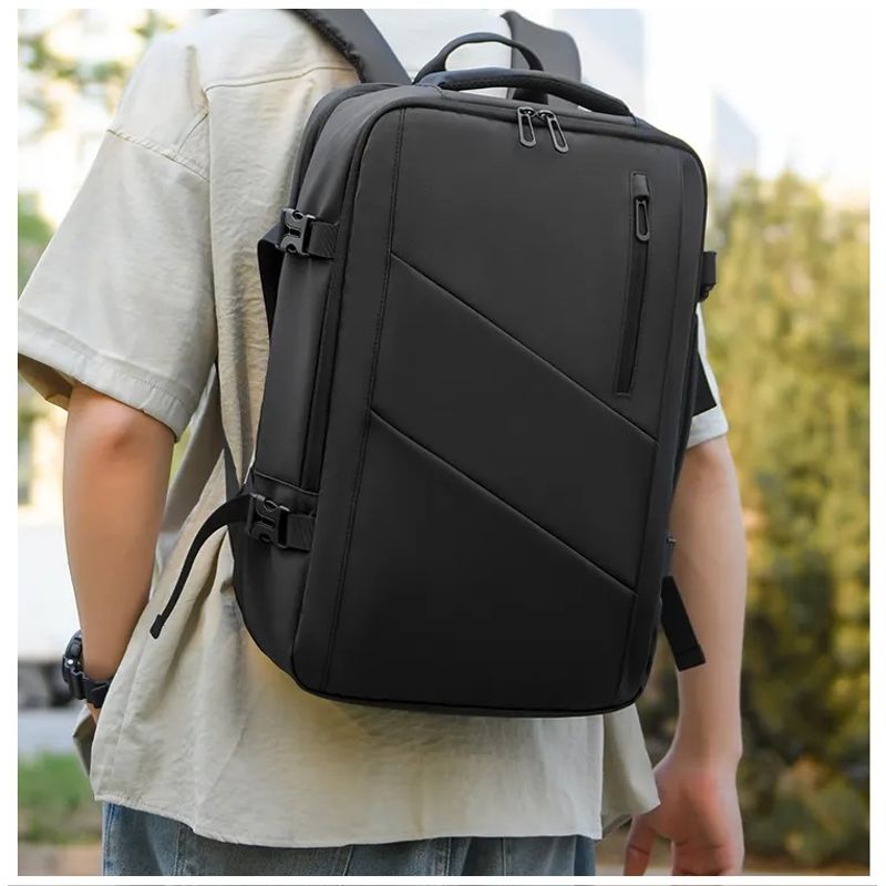 GENERICO - Mochila Laptop Ejecutiva Expandible USB Impermeable Antirrobo 20-39L
