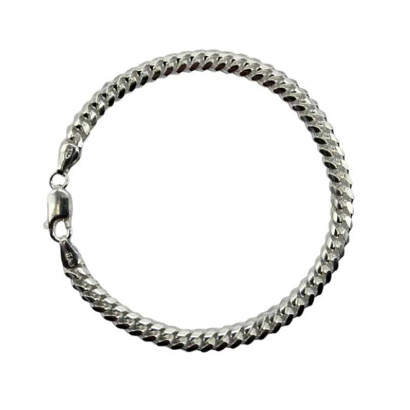 GENERICO - Pulsera Cubana Hombre Plata Italiana 925 - 5 mm
