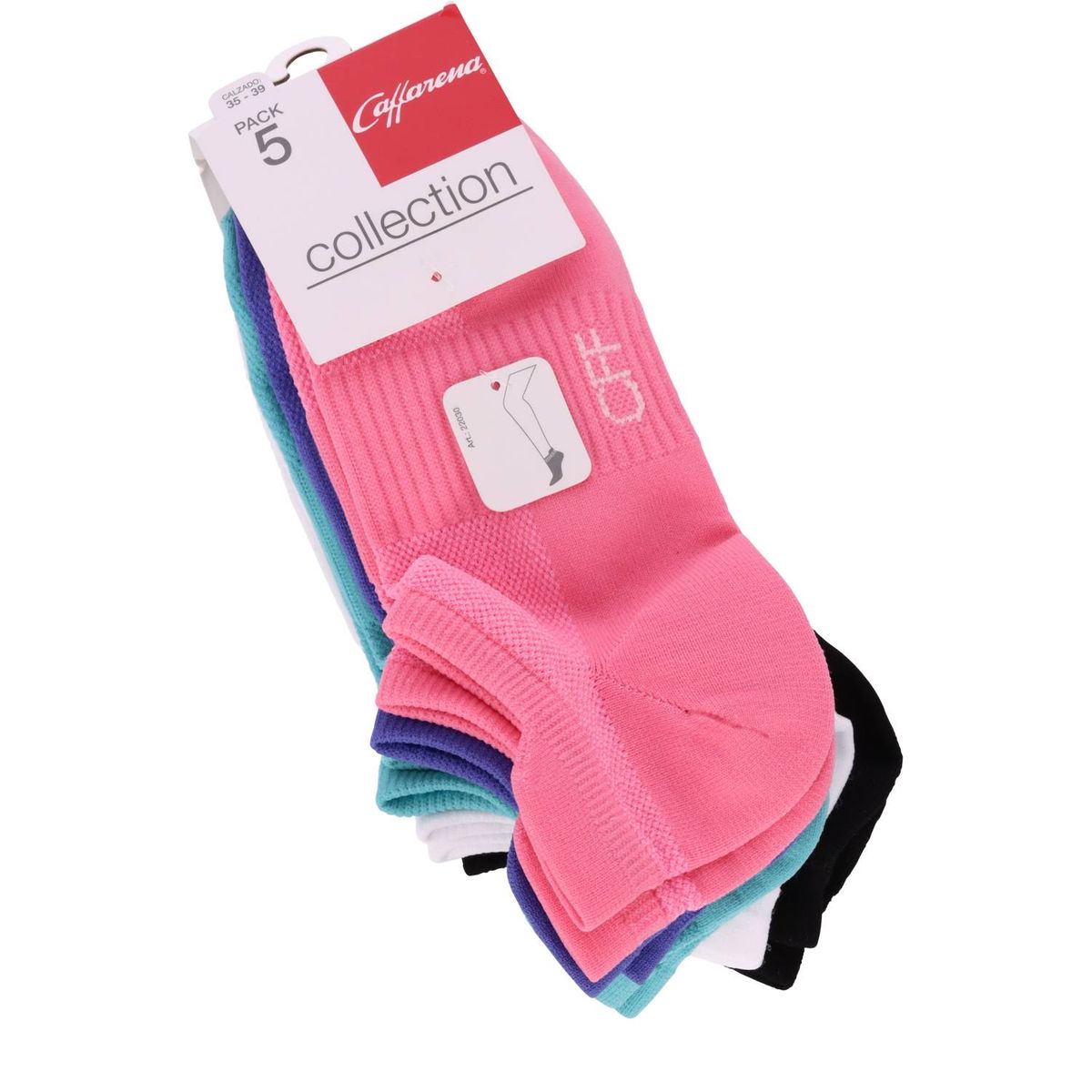 CAFFARENA - Calcetín Tobillo Pack 5 Caffarena