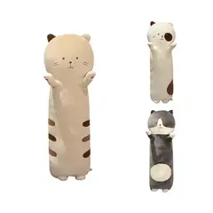 TOPSOC - Gatito Tom De Peluche Almohada Cojín Kawaii Largo De 110 Cm