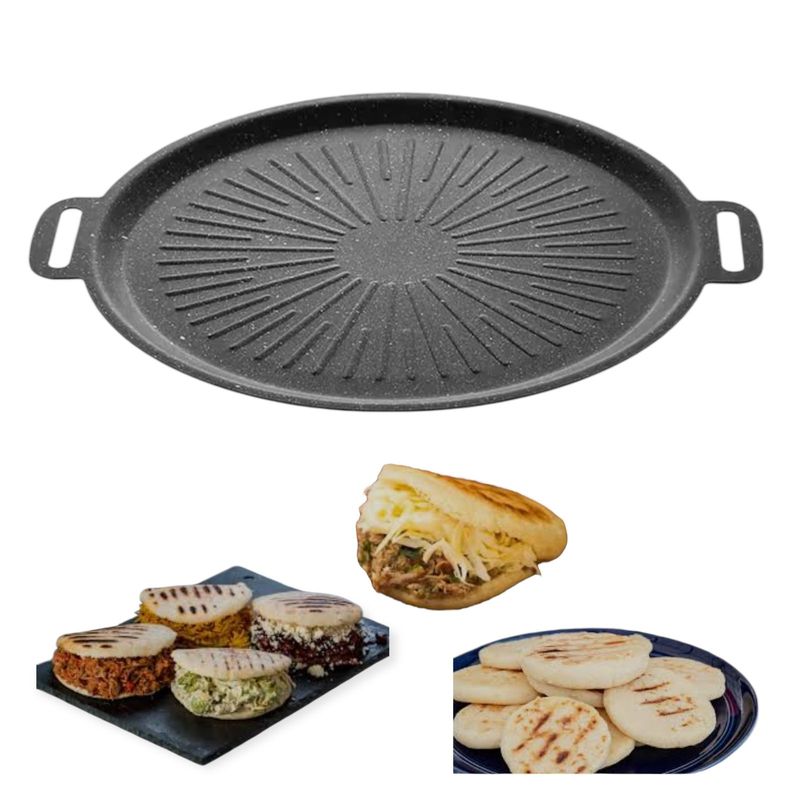 GENERICO - Sarten Budare Plancha Antihaderente Plancha Arepas