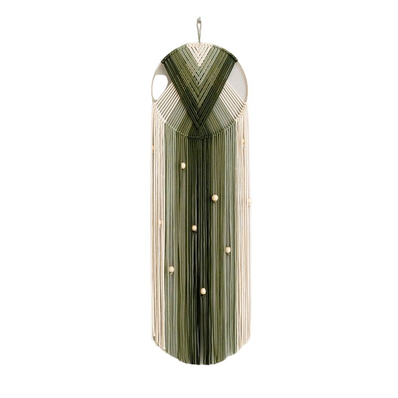 BLWOENS - Telar de Macramé 66CM×25CM - Verde