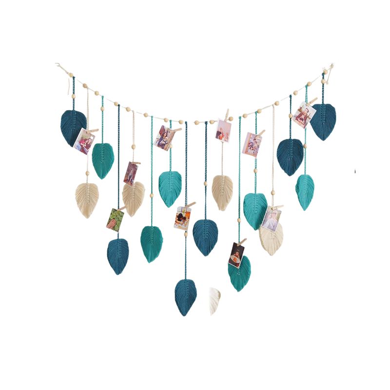 BLWOENS - Telar de Macramé 120CM×75CM - Azul